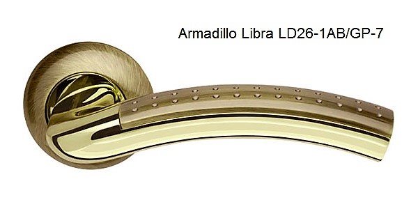 Ручка раздельная Libra LD26-1AB/GP-7 бронза/золото