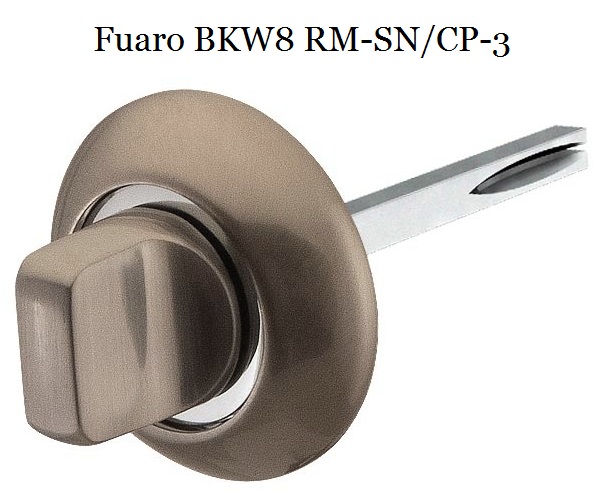 Поворотная ручка Fuaro BKW8 RM-SN/CP-3 никель/мат.хром 8мм.