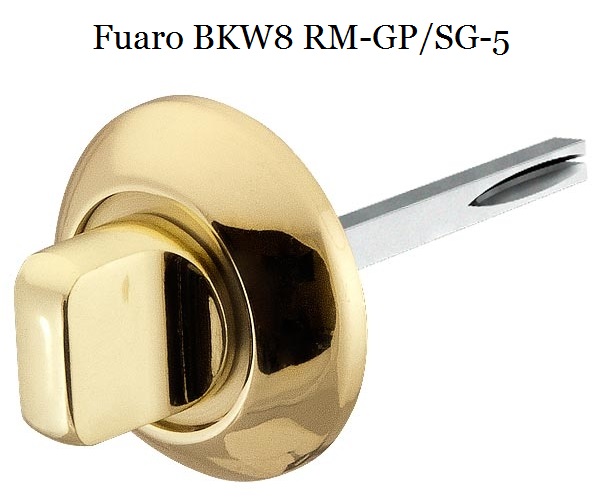 Поворотная ручка Fuaro BKW8 RM-GP/SG-5 золото 8мм.
